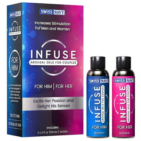 INFUSE - 2in1 AROUSAL GELS FOR COUPLES - 2 X 59ML